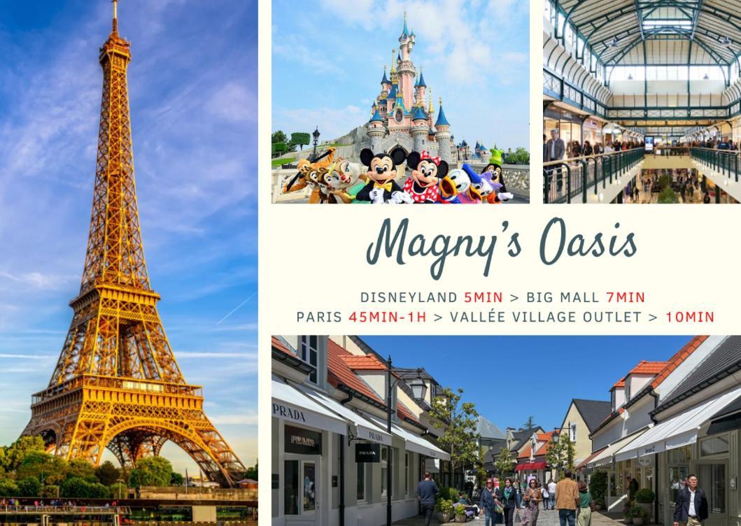 Magny'S Oasis - Disneyland 5Min - Private Parking - Terrace & Garden Exterior photo
